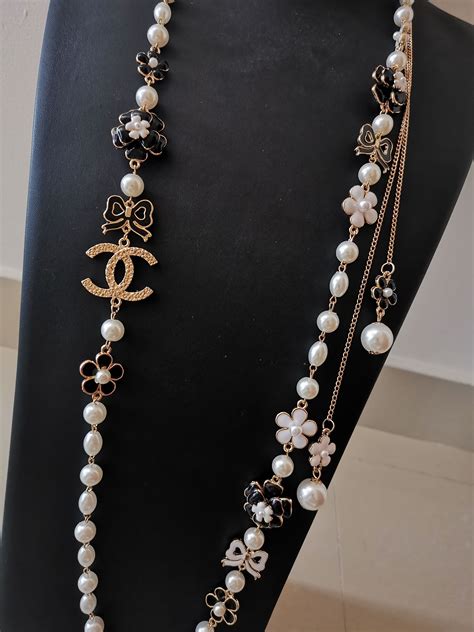 coco chanel necklace long